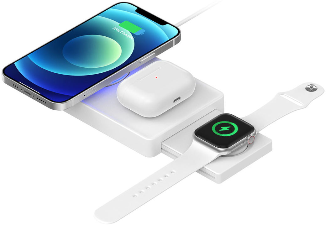4smarts UltiMag Trident 20W Oplader iPhone / AirPods / Watch Wit afbeelding 3