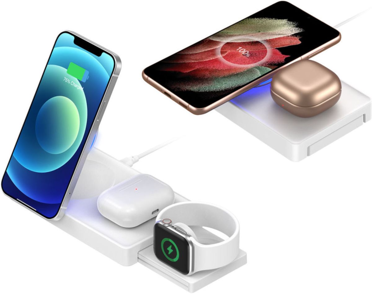 4smarts UltiMag Trident 20W Oplader iPhone / AirPods / Watch Wit afbeelding 4