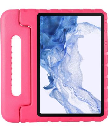 Samsung Galaxy Tab S8 / S7 Kinder Tablethoes met Handvat Roze Hoesjes