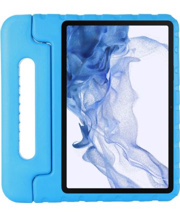 Samsung Galaxy Tab S8 / S7 Kinder Tablethoes met Handvat Blauw Hoesjes