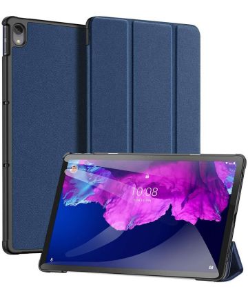 Dux Ducis Domo Lenovo Tab P11 / P11 Plus Hoes Tri-Fold Book Case Blauw Hoesjes