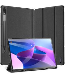 Dux Ducis Domo Lenovo Tab P12 Pro Hoes Tri-Fold Book Case Zwart