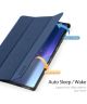 Dux Ducis Domo Lenovo Tab P12 Pro Hoes Tri-Fold Book Case Blauw