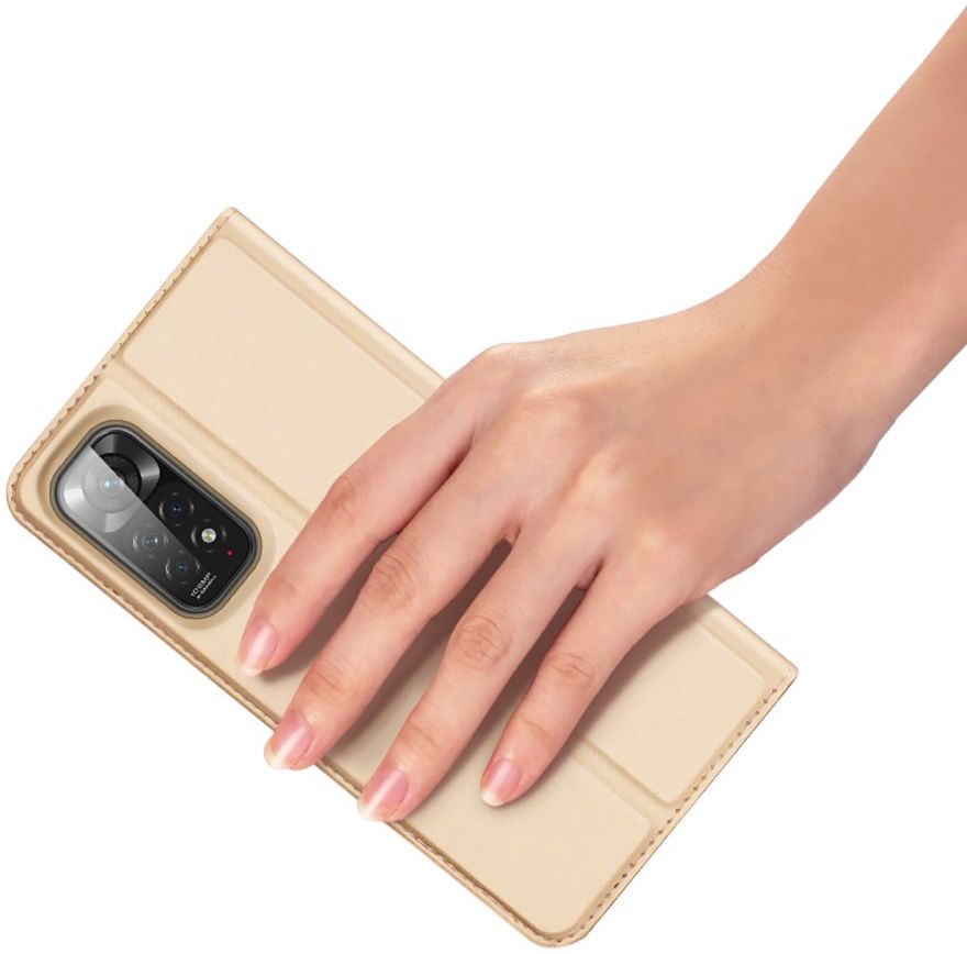 Dux Ducis Skin Pro Xiaomi Redmi Note 11 / 11S Hoesje Portemonnee Goud afbeelding 5