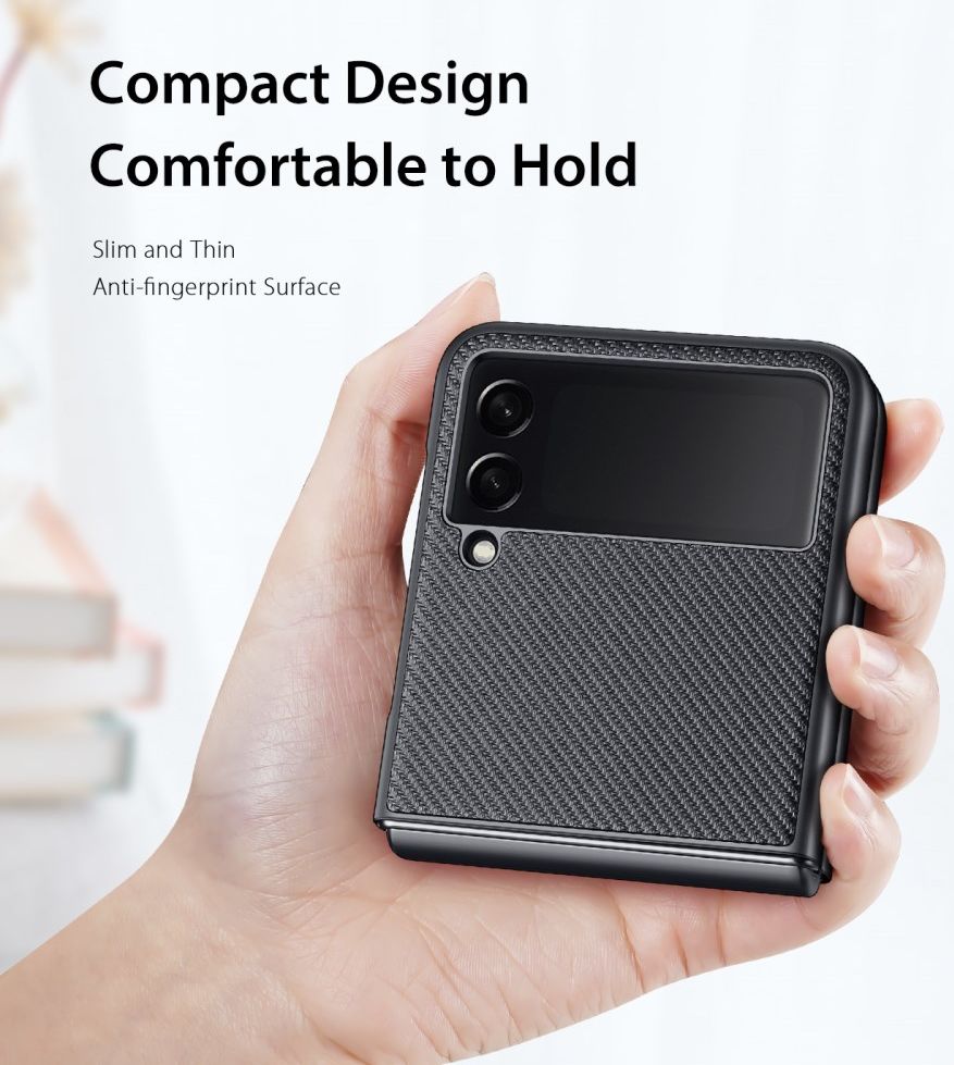Dux Ducis Fino Series Samsung Galaxy Z Flip 3 Hoesje Back Cover Zwart afbeelding 3