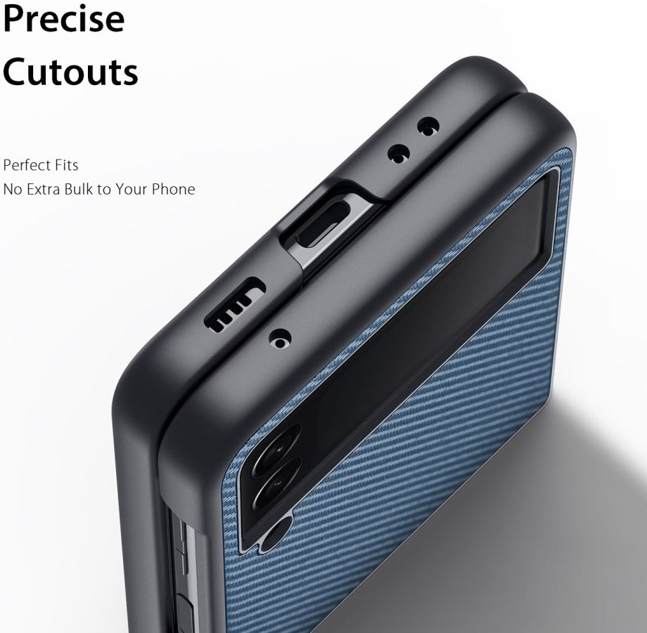 Dux Ducis Fino Series Samsung Galaxy Z Flip 3 Hoesje Back Cover Blauw afbeelding 5