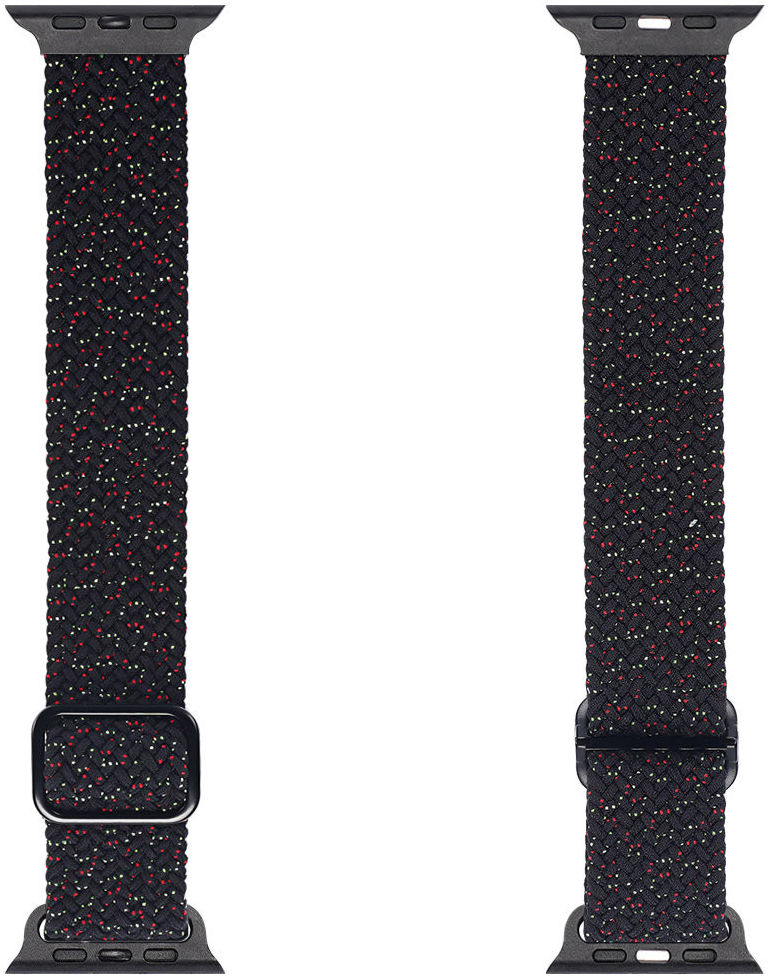 Dux Ducis Gevlochten Apple Watch 1-9/SE/Ultra 49/45/44/42MM Band Zwart afbeelding 1
