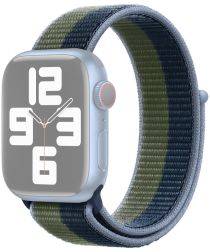 Dux Ducis Sport Apple Watch Bandje Nylon 41MM/40MM/38MM Groen Blauw