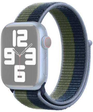 Dux Ducis Sport - Apple Watch Bandje - 1-9/SE 41MM/40MM/38MM - Groen Blauw Bandjes