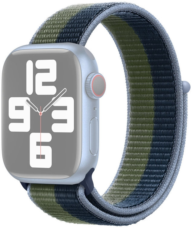 Dux Ducis Sport Apple Watch Bandje - 1-10/SE - 42/41/40/38MM - Groen Blauw afbeelding 1