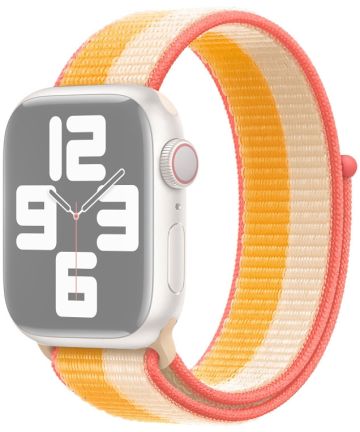 Dux Ducis Apple Watch Bandje - 1-9/SE/Ultra 49MM/45MM/44MM/42MM - Beige Wit Bandjes