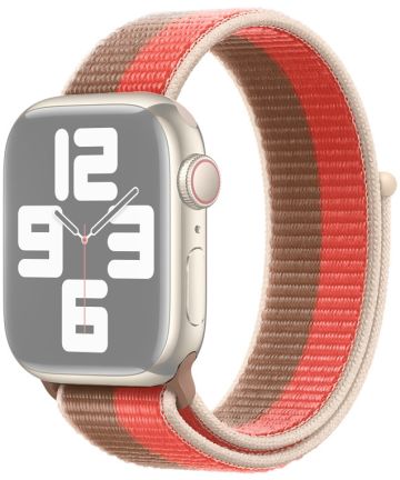 Dux Ducis Apple Watch Bandje 1-9/SE/Ultra 49/45/44/42MM Roze Bruin Bandjes