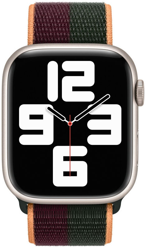 Dux Ducis Apple Watch Bandje - 1-10/SE/Ultra 49/46/45/44/42MM - Rood Groen afbeelding 2