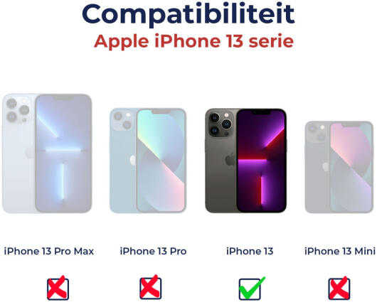 Apple iPhone 13 Hoesje + Tempered Glass Screen Protector afbeelding 7