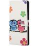 Samsung Galaxy A13 4G Hoesje Portemonnee Book Case Uilen Print