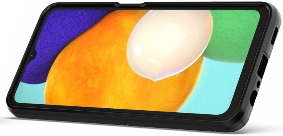 Samsung Galaxy A13 4G Hoesje Metalen Magnetische Ring Kickstand Zwart afbeelding 3