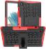 Samsung Galaxy Tab A8 Hoes Hybride Back Cover met Kickstand Rood afbeelding 1