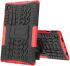 Samsung Galaxy Tab A8 Hoes Hybride Back Cover met Kickstand Rood afbeelding 8