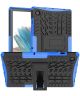 Samsung Galaxy Tab A8 Hoes Hybride Back Cover met Kickstand Blauw