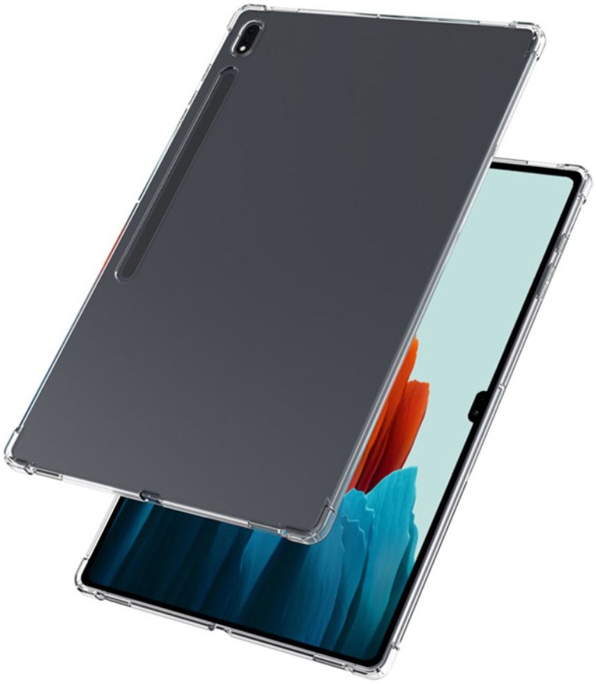 Samsung Galaxy Tab S8 Ultra Hoes Schokbestendig Back Cover Transparant afbeelding 5