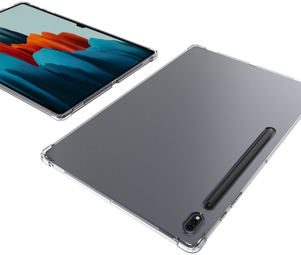 Samsung Galaxy Tab S8 Ultra Hoes Schokbestendig Back Cover Transparant afbeelding 6