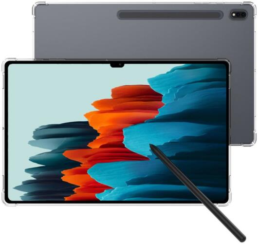 Samsung Galaxy Tab S8 Ultra Hoes Schokbestendig Back Cover Transparant afbeelding 4
