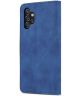 AZNS Samsung Galaxy A13 4G Hoesje Book Case Kunstleer Blauw