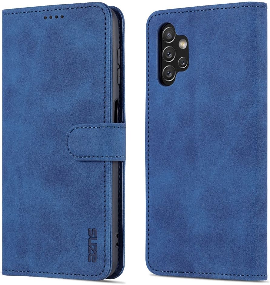 AZNS Samsung Galaxy A13 4G Hoesje Book Case Kunstleer Blauw afbeelding 3