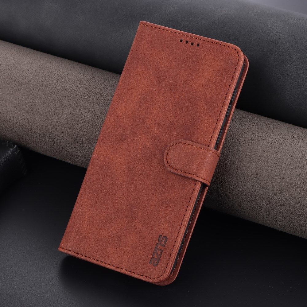AZNS Samsung Galaxy A13 4G Hoesje Book Case Kunstleer Bruin afbeelding 6