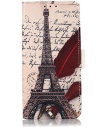 Honor 50 Hoesje Portemonnee Book Case met Eiffeltoren Print
