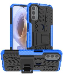 Motorola Moto G31 / G41 Robuust Hybride Hoesje Blauw