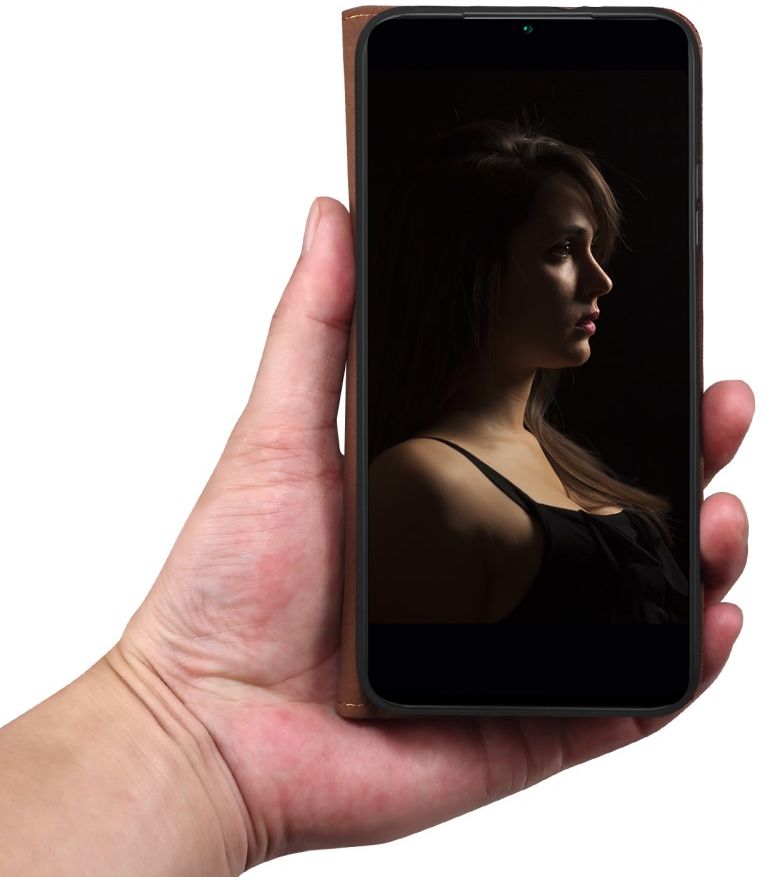 Realme 9 Pro Hoesje Portemonnee Book Case Kunstleer Bruin afbeelding 6