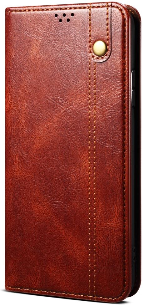 Realme 9 Pro Hoesje Portemonnee Book Case Kunstleer Bruin afbeelding 4