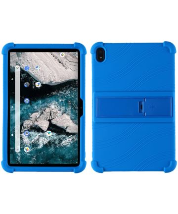 Nokia T20 Kinder Tablethoes Kickstand Siliconen Blauw Hoesjes