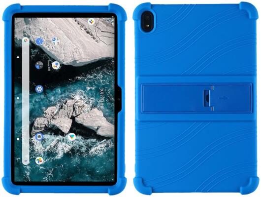 Nokia T20 Kinder Tablethoes Kickstand Siliconen Blauw afbeelding 1
