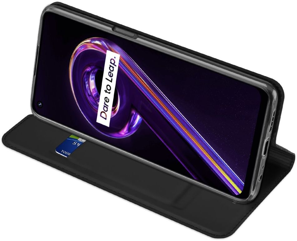 Dux Ducis Skin Pro Series Realme 9 Pro / 9 5G Hoesje Portemonnee Zwart afbeelding 6