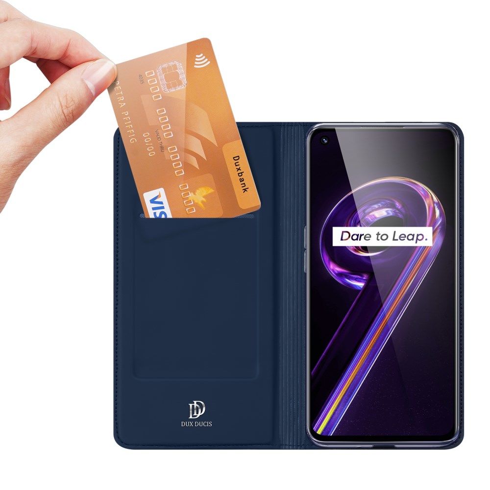 Dux Ducis Skin Pro Series Realme 9 Pro / 9 5G Hoesje Portemonnee Blauw afbeelding 2