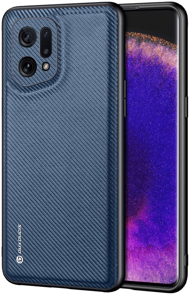 Dux Ducis Fino Series Oppo Find X5 Hoesje Back Cover Blauw afbeelding 1