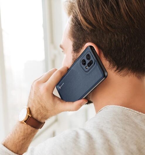 Dux Ducis Fino Series Oppo Find X5 Hoesje Back Cover Blauw afbeelding 2