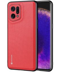 Dux Ducis Fino Series Oppo Find X5 Hoesje Back Cover Rood