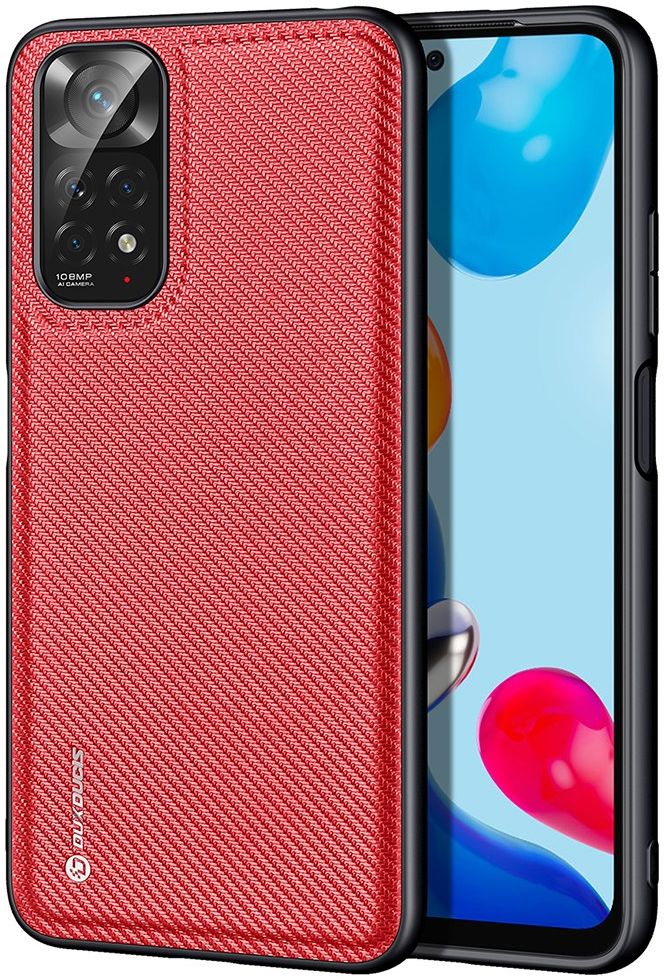 Dux Ducis Fino Xiaomi Redmi Note 11 / Note 11S Hoesje Back Cover Rood afbeelding 1