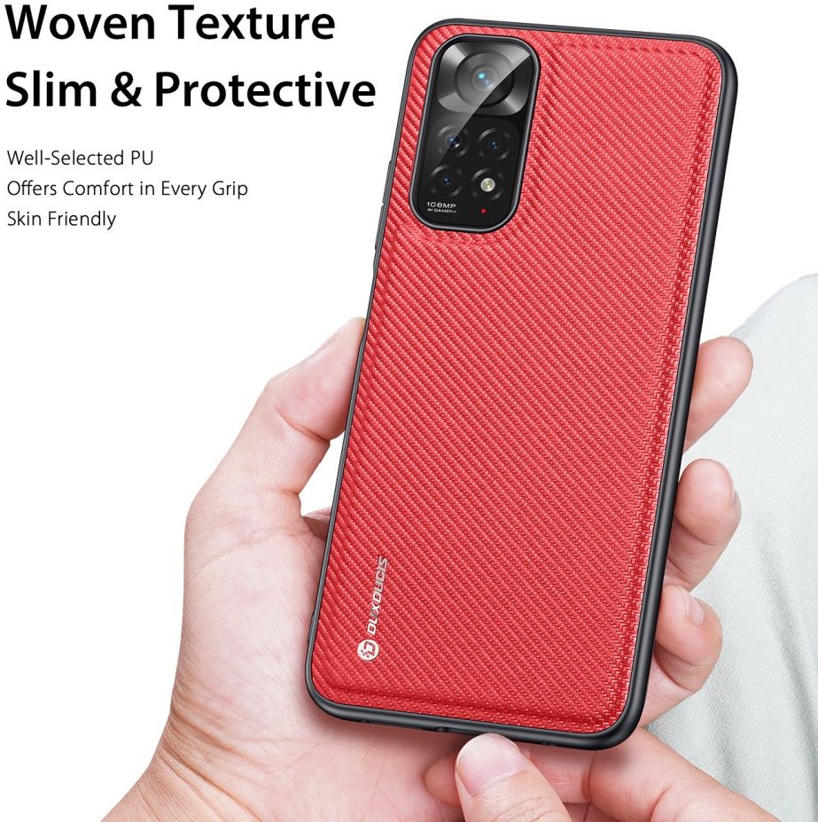 Dux Ducis Fino Xiaomi Redmi Note 11 / Note 11S Hoesje Back Cover Rood afbeelding 4