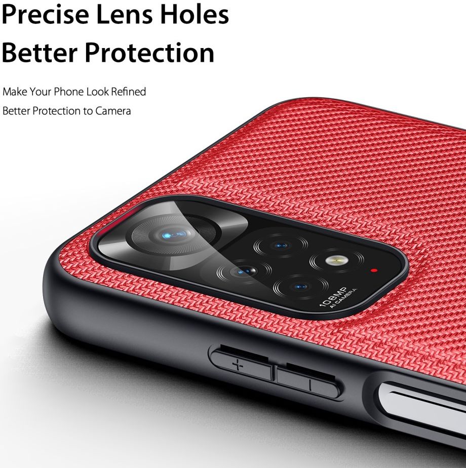 Dux Ducis Fino Xiaomi Redmi Note 11 / Note 11S Hoesje Back Cover Rood afbeelding 5