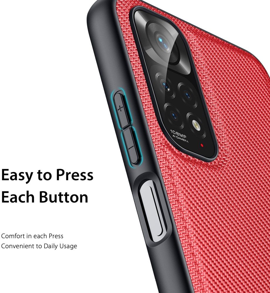 Dux Ducis Fino Xiaomi Redmi Note 11 / Note 11S Hoesje Back Cover Rood afbeelding 6
