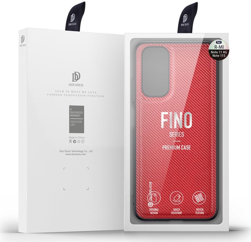 Dux Ducis Fino Xiaomi Redmi Note 11 / Note 11S Hoesje Back Cover Rood afbeelding 8