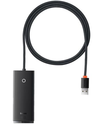 Baseus 5-in-1 USB-C Adapter USB-A 1 Meter Kabel Zwart Kabels