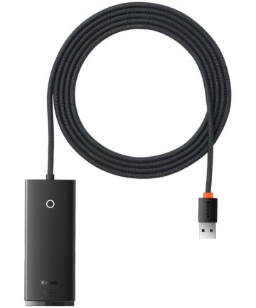 Baseus 5-in1 USB-C Adapter USB-A 2 Meter Kabel Zwart Kabels