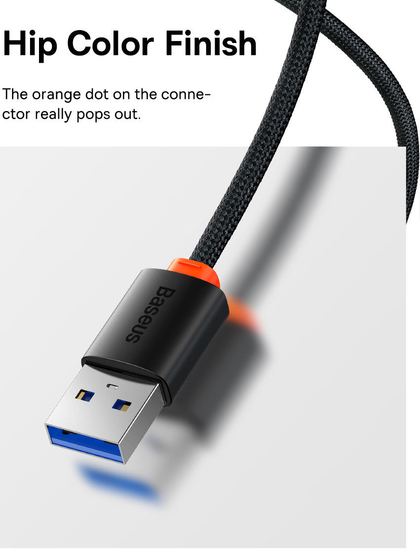Baseus 5-in1 USB-C Adapter USB-A 2 Meter Kabel Zwart afbeelding 12