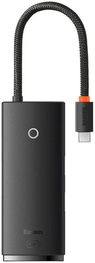 Baseus Lite 6-in-1 USB-C Hub naar HDMI/2x USB 3.0/USB-C PD/SD/TF Zwart afbeelding 14
