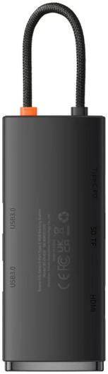Baseus Lite 6-in-1 USB-C Hub naar HDMI/2x USB 3.0/USB-C PD/SD/TF Zwart afbeelding 15